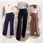 ⏳Limitiertes 50 % Rabatt⏰Damenhose in Übergröße mit hohem Stretchanteil, hoher Taille und weitem Bein👖