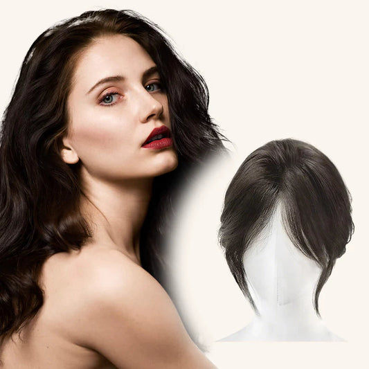 🍃Natürliches Clip-on Teilweise Pony Haarteil