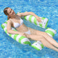 ⏳Limitiertes 50 % Rabatt⏰Aufblasbarer Liegestuhl mit Streifenmuster für den Pool🏊‍♀️⛱️
