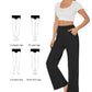 ⏳Limitiertes 50 % Rabatt⏰Einfarbige Stretch-Yogahose für Damen mit hoher Taille im lässigen Stil👖
