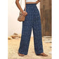 ⏳Limitiertes 50 % Rabatt⏰Smock-Hose für Damen mit hoher Taille und weitem Bein👖