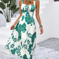 ⏳Limitiertes 50 % Rabatt⏰Damenkleid mit Spaghettiträgern und Blumenmuster🌿👗