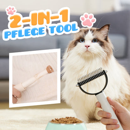⏳Limitiertes 50 % Rabatt⏰2-in-1 Entfilzungskamm & Fusselroller für Haustier🐈🐕🪮