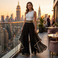 ⏳Limitiertes 50 % Rabatt⏰Elegante weite Hosen mit Goldrand fließend und luftig👖