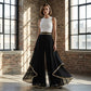 ⏳Limitiertes 50 % Rabatt⏰Elegante weite Hosen mit Goldrand fließend und luftig👖