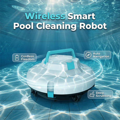 ⏳Limitiertes 50 % Rabatt⏰Intelligenter, kabelloser Poolreiniger mit starker Saugkraft🤖🤽