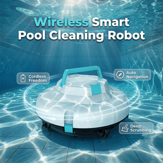 ⏳Limitiertes 50 % Rabatt⏰Intelligenter, kabelloser Poolreiniger mit starker Saugkraft🤖🤽